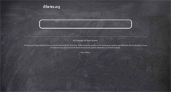 Desktop Screenshot of dibetes.org